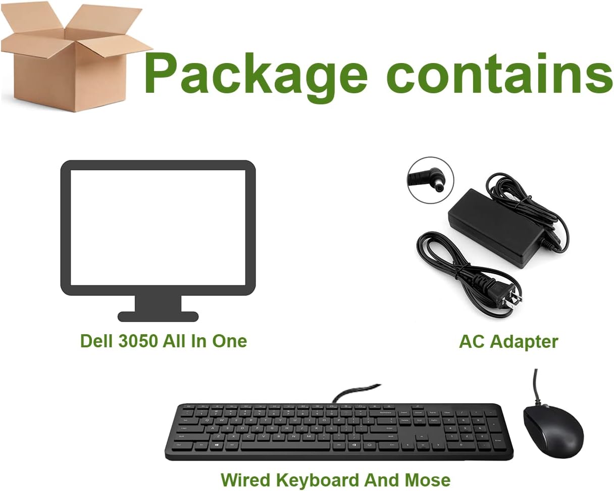 Dell OptiPlex 3050 All in One PC Desktop Computer, Intel Core i3-6100T Processor | 16GB Ram, 512GB NVMe SSD | Webcam, HDMI, Windows 10 (Renewed)