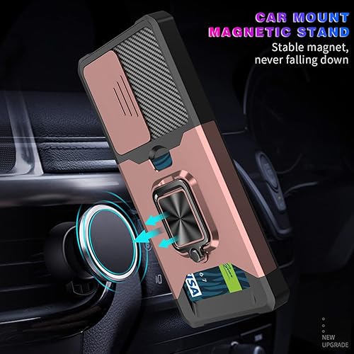 Miniatura 3 de NKECXKJ Funda para iPhone 14 Pro con protector de pantalla, soporte para tarjetas, soporte para soporte, resistente, delgada, a prueba de golpes,