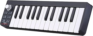 Keyboard Piano 25-Key USB MIDI Controller 25 Portable Keyboard 25 Velocity-sensitive Mini-keyboard Keys