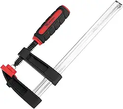 MTX Grampo para Carpinteiro Tipo Sargento 150 × 50 × 210 mm – Aço Carbono, Mordentes Antimarca e Braço Deslizante