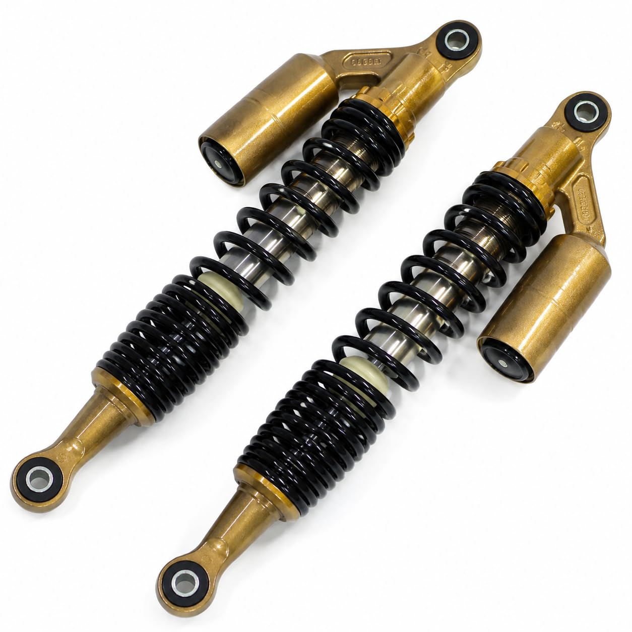 Generic Rear Shock Absorber Set Compatible with TVS Apache RTR 160 150 180 | Alloy Steel Rear Suspension Shocker Replacement Part | Gold | Set of 2 for Motorcycle-image-46