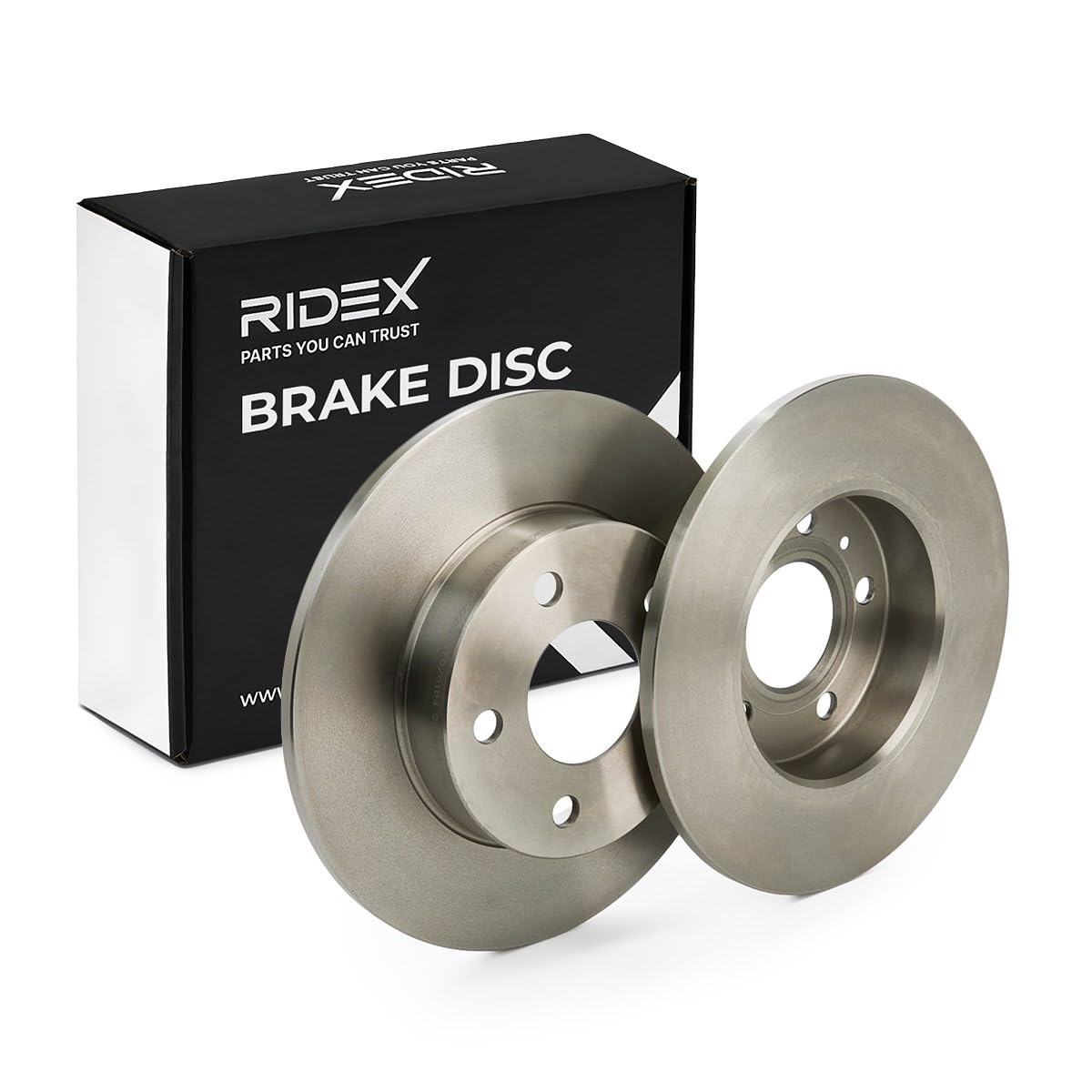 RIDEX 82B0002 2x Disco de freno Trasero sin tornillos Compatible con OPEL Zafira B A05