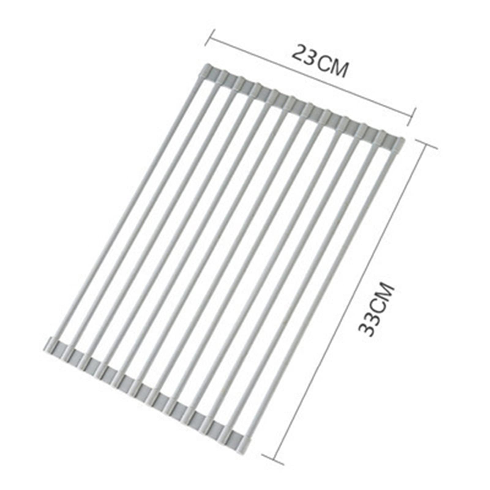 rejilla escurridora, Escurreplatos Enrollable 23-52x33cm(23 * 33cm)