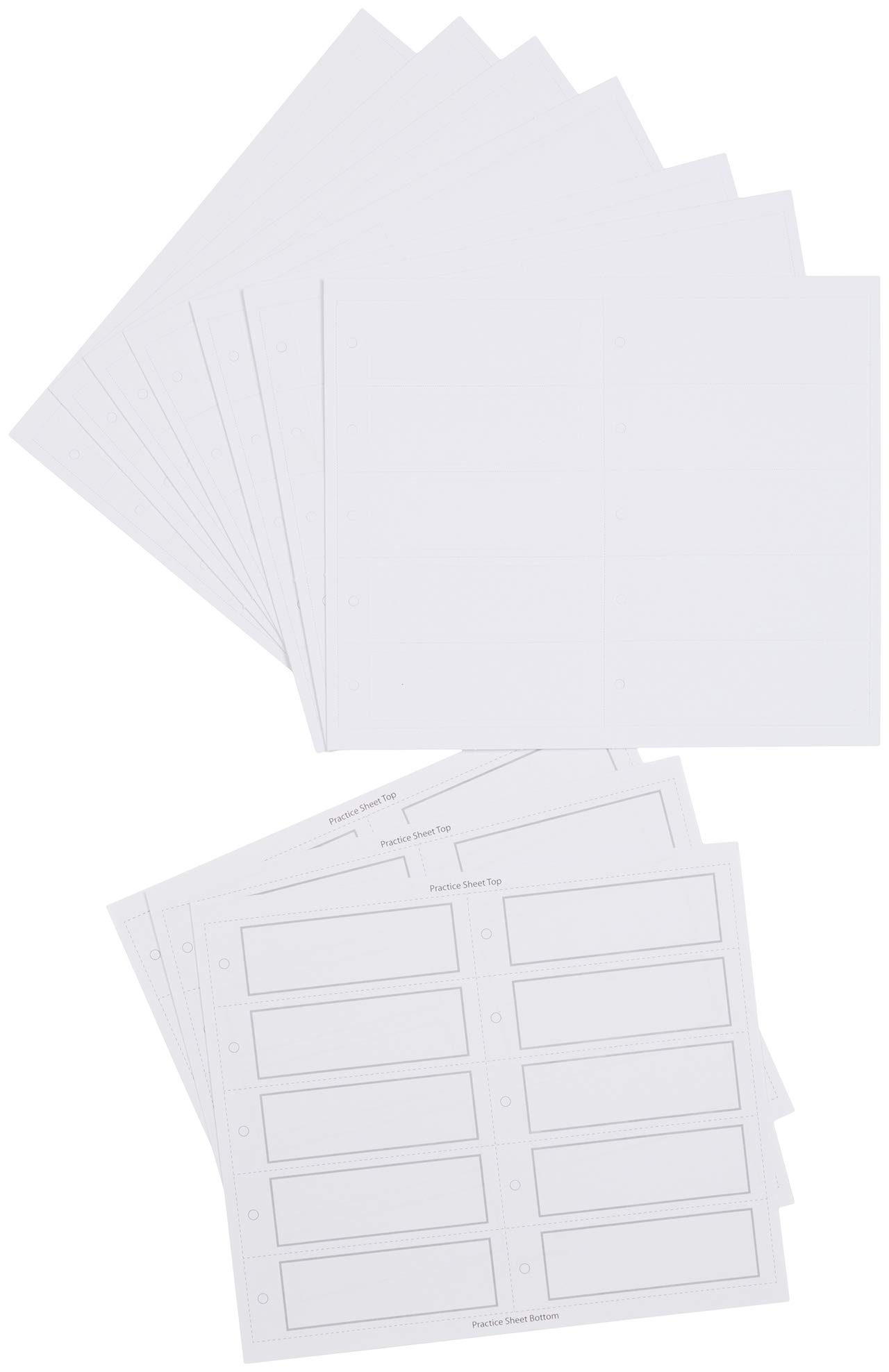 Simplicity Rechteckige Geschenkanhänger für Hochzeitsgeschenke, Weiß, 80 Stück