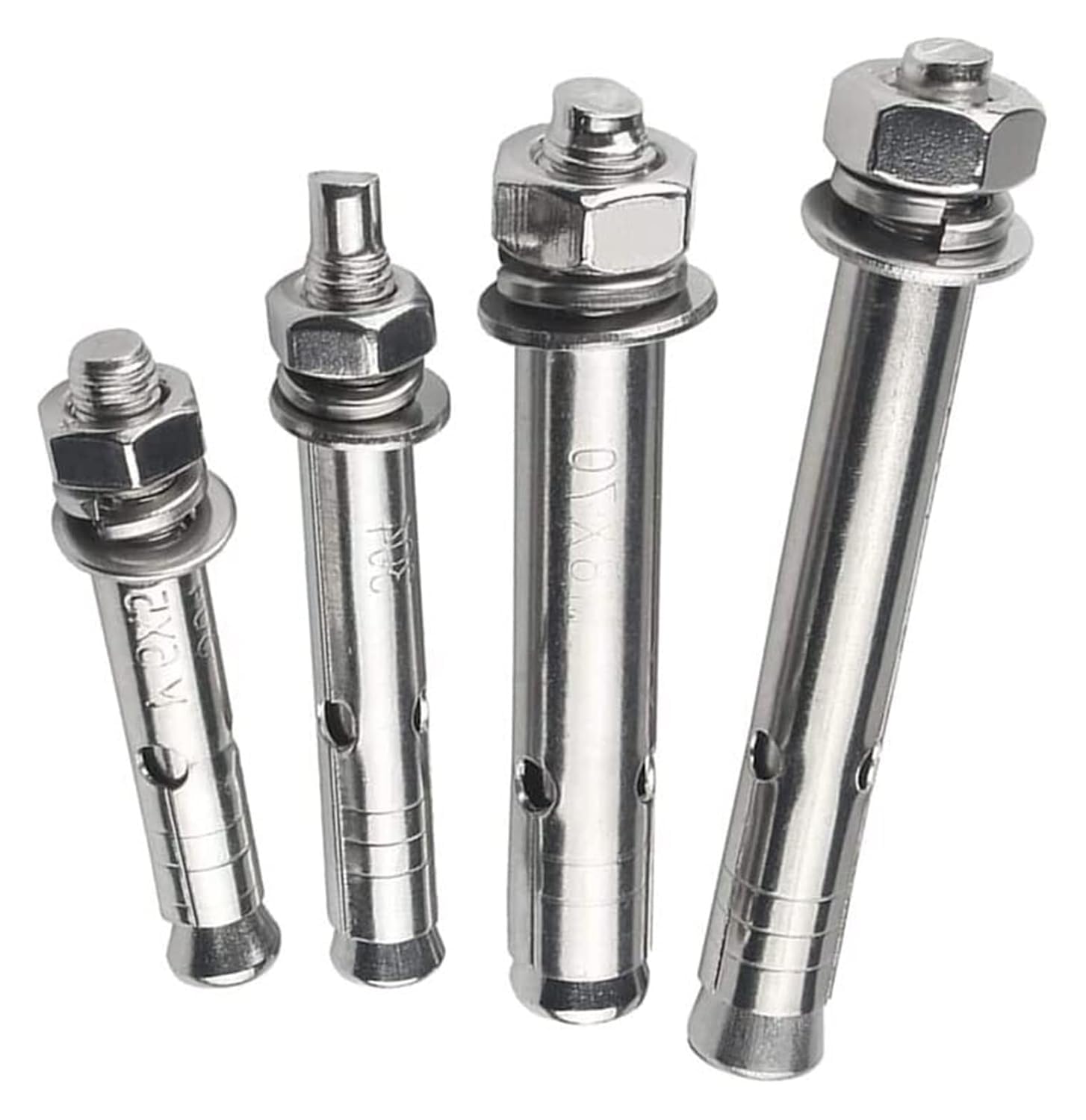 WTQZFRNSB Stainless Steel Expansion Bolts, Expansion Sleeve Anchor Screw Bolts,10 Pieces M6 Hex Nuts M6x70mm/11196