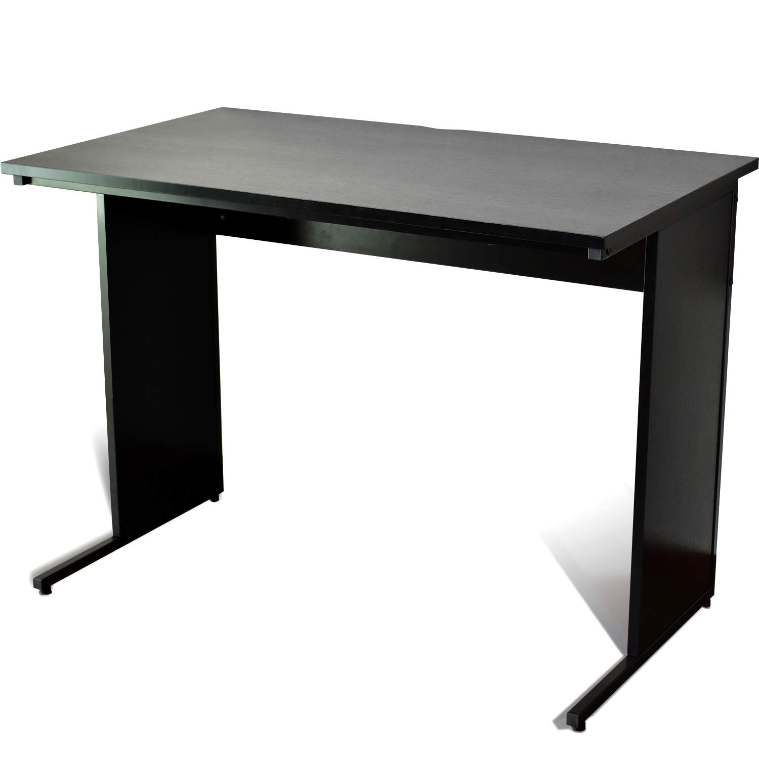 DORIS ドリス デスク パソコンデスク 勉強机 幅100 奥行60 高さ72 木目調 作業台 在宅勤務 テレワーク 組立簡単 黒 ブラック エバンス 100cm【14705】