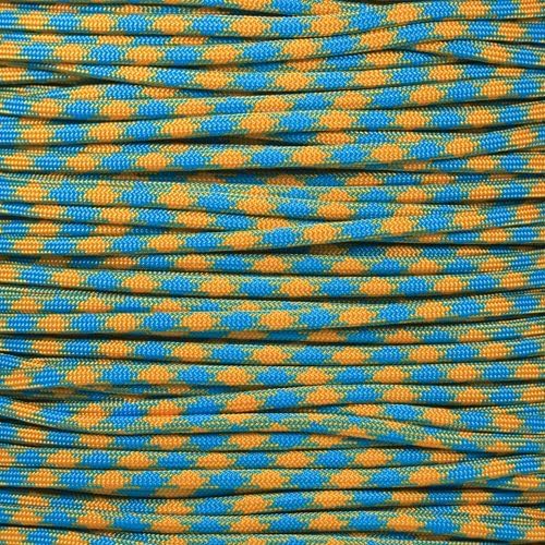 Paracord Planet 10 20 25 50 100 pés Hanks e 250 1000 pés carretéis de Parachute 550 Cord Tipo III 7