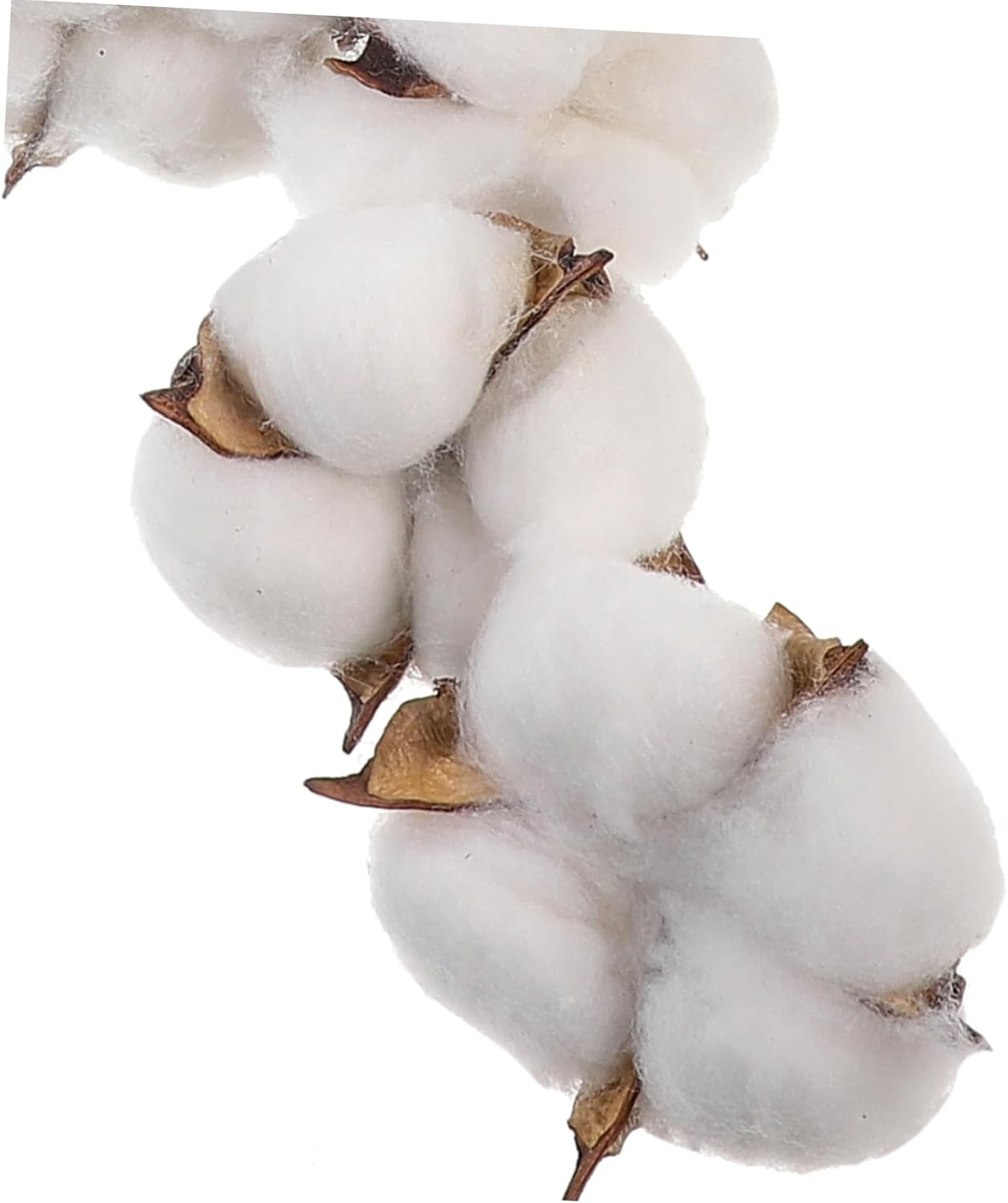 MAGICLULU Artificial Cotton Stem Flower Picks Faux Cotton Stems for Home Decor Wedding Holiday Arrangements Flexible Branches for Vase Display Floral Decoration