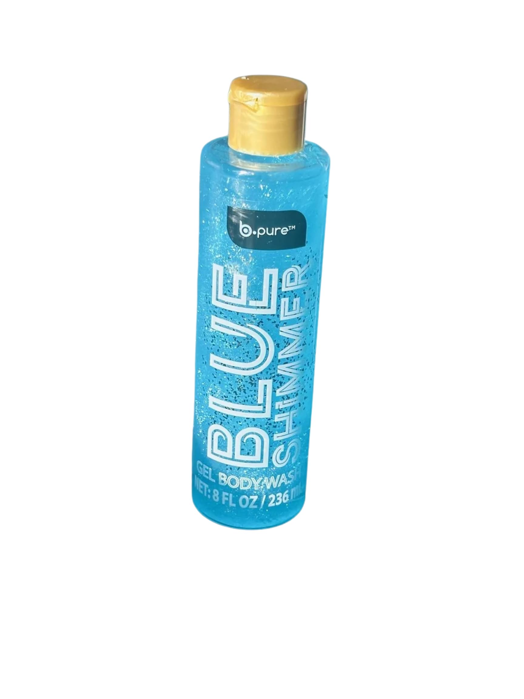 Aqua Blue Shimmer Gel Body Wash, 8 fl oz, Glitter Fun
