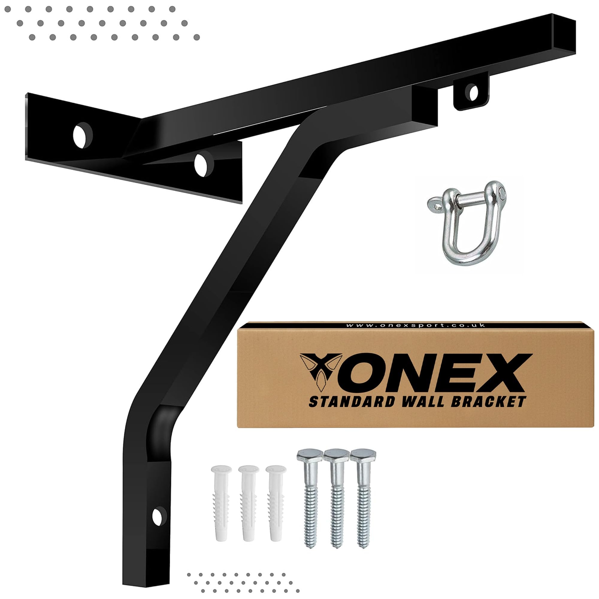 Onex MMA Boxeo 18 "Soporte de Pared Soporte de Hierro para Colgar en Soporte con Cadena