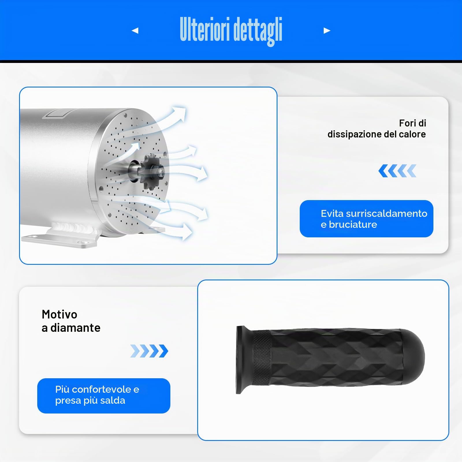 48-72V Motore a corrente continua senza spazzole da 3000W, kit di controllo del convertitore fino a 200kg, 6000RPM, motore elettrico con dispositivo di controllo, kit di motore elettrico per moto