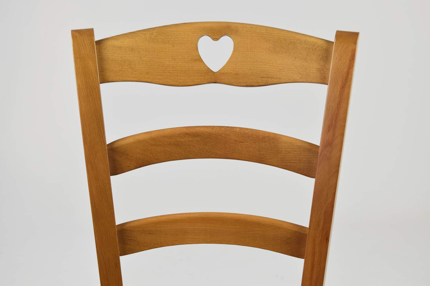 t m c s Tommychairs - Set 4 sillas Cuore para Cocina y Comedor, Estructura en Madera de Haya Color Roble y Asiento en Madera