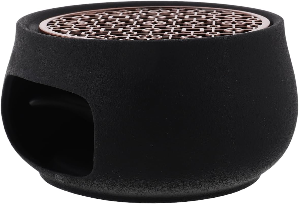 DECHOUS Teapot Warmer Ceramic Tea Pot Warmer Heating Base Vintage Teapot Stand for Home, Heating Coffee Milk Tea