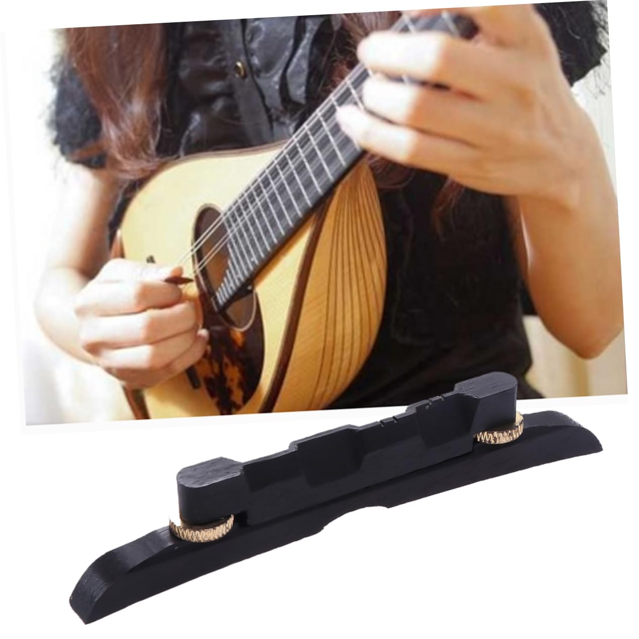 ibasenice 2pièces Chevalet De Mandoline Réglable Compensé Couleur Aléatoire Base à Deux Pour Mandolines à Arrondi