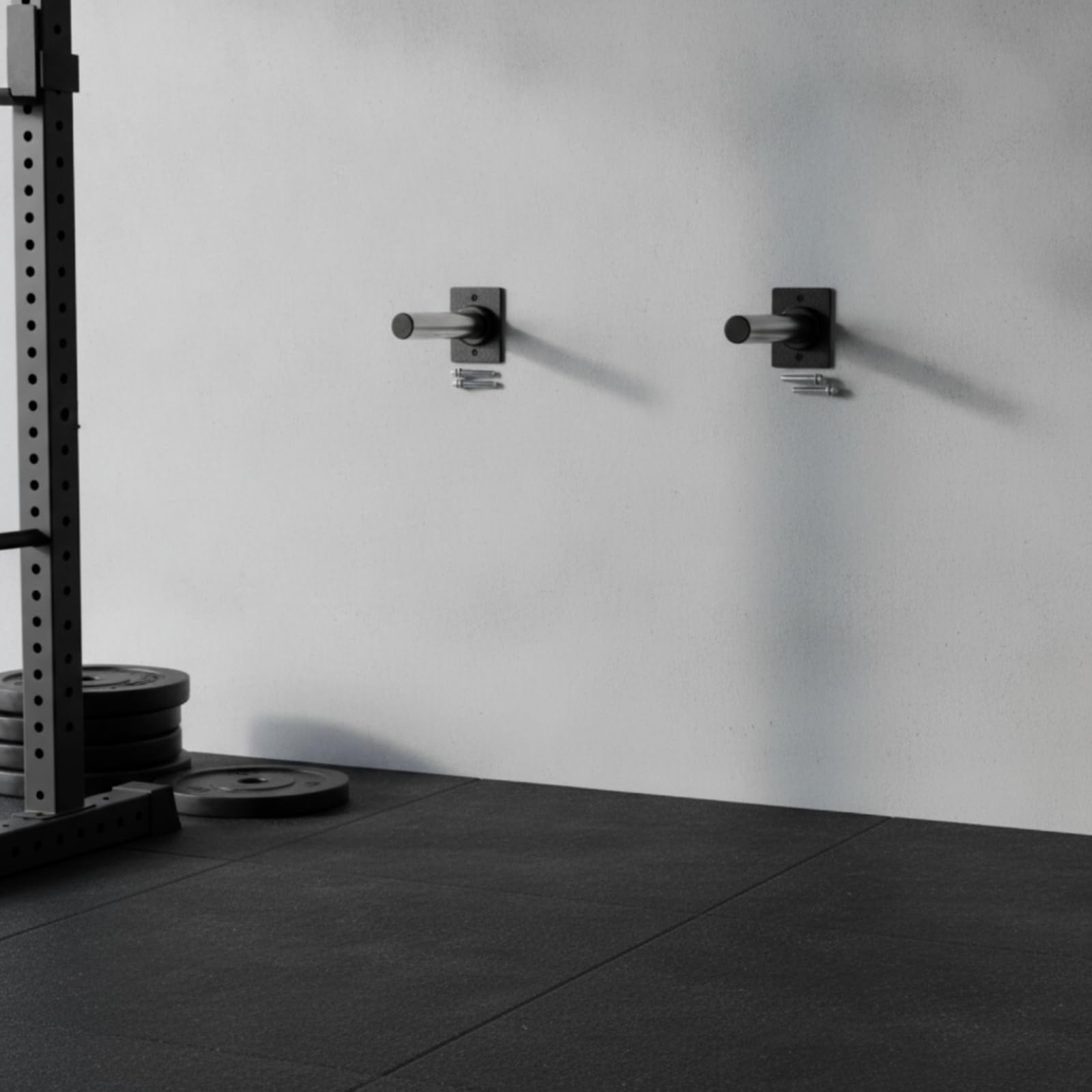 Gralara Staffa da Parete Supporto Tubo in Acciaio Inox con Corpo Metallico Lucido E Giunto Circolare Installazione a Parete con Viteria Abbinata Adatta per Arredo Tecnico Domestico Ufficio Magazzino