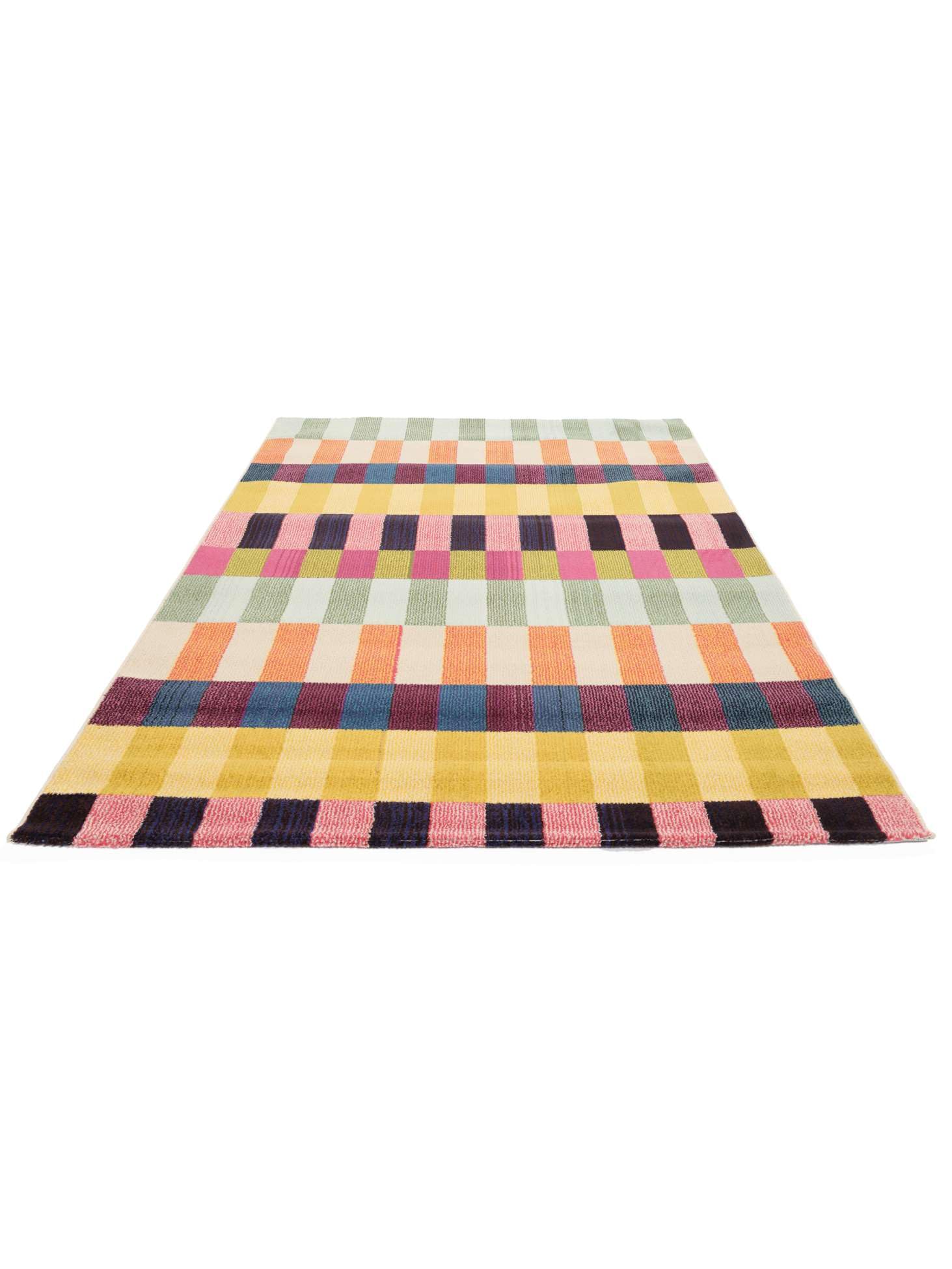 RugVista Flor, Teppich, Moderne Teppiche, 140 x 200 cm, Rechteckig, Niedriger Stapel, Wohnzimmer, Schlafzimmer, Küche, Nur chemische Reinigung, Oeko_tex_100, Mehrfarbig