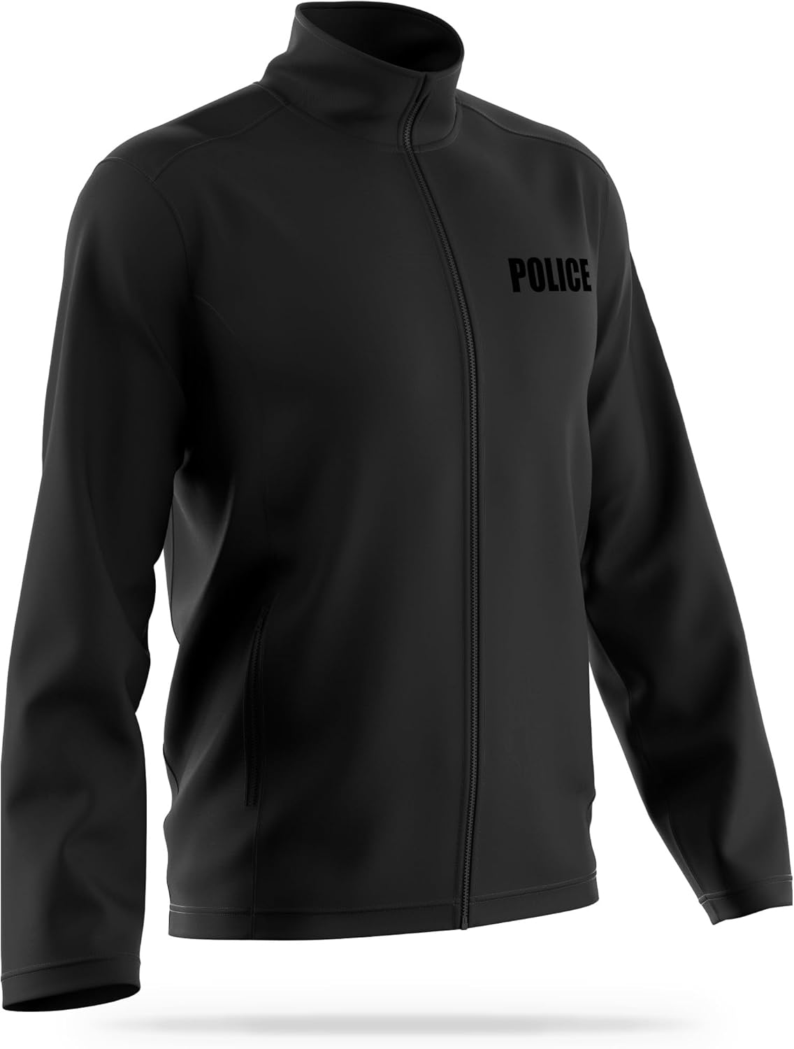Police Soft Shell Jacket - USA Patriotic Apparel - Poly & Spandex Blend for Odor Free & Moisture-Wicking Comfort - Image 4