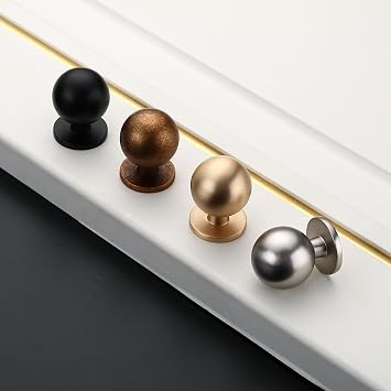 Asidrama 10 Pack 1 Inch Matte Black Kitchen Cabinet Knobs, Cabinet Knobs Kitchen Cabinet Hardware for Cupboard Drawer Knobs Dresser Knobs