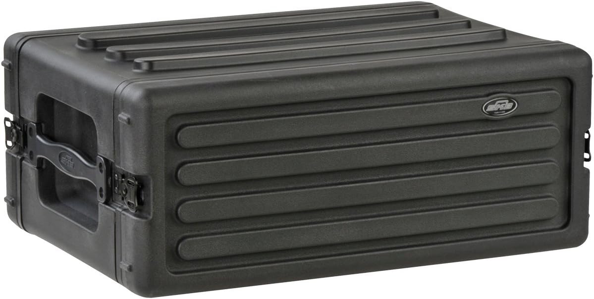 SKB-4U Shallow Roto Rack with Steel Rails (front/back), 10.5" deep (rail-to-rail)