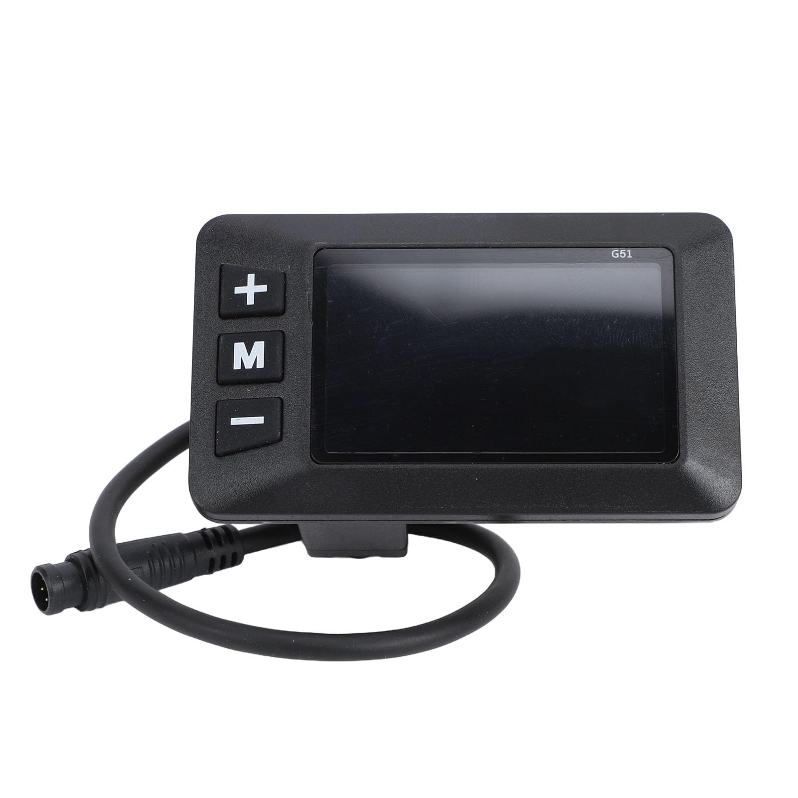 Denash Wyświetlacz LCD Roweru Elektrycznego G51 z Wodoodpornym Złączem 6-pinowym, Prędkościomierz Panelu Sterowania Rowerem Elektrycznym, Wyświetlacz LCD do Modyfikacji Skutera Rowerowego