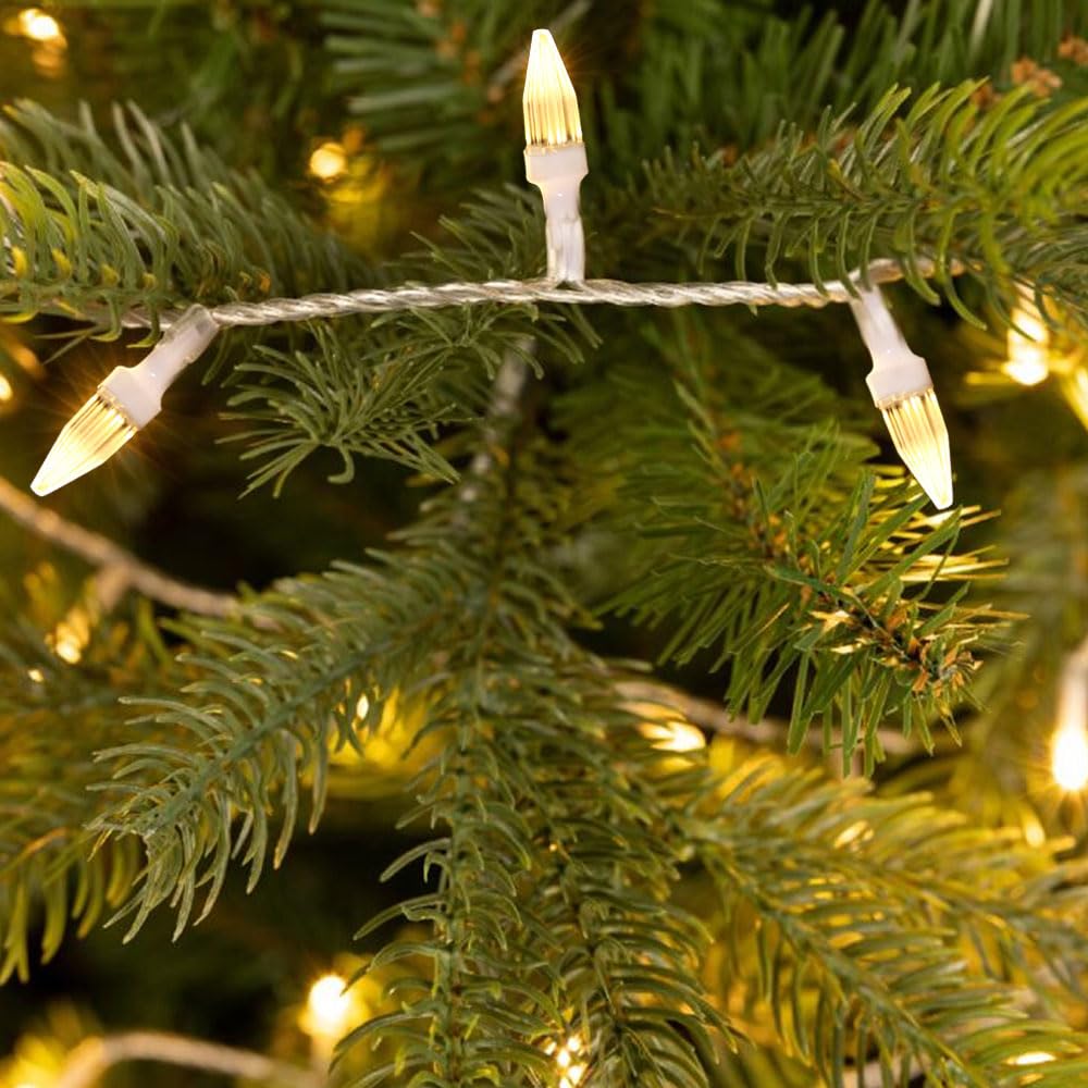 100M 800LEDs Lichterkette Außen Inner mit Stecker,Diamant Lang Lichterkette Outdoor IP44 Wasserdicht mit Fernbedienung,Timer für Hochzeit Balkon Ostern Garten,Warmweiß
