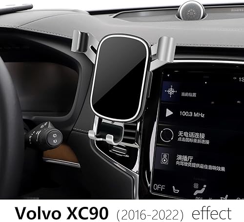 Miniatura 2 de LUNQIN - Soporte de teléfono de coche para Volvo XC90 2026 2025 2024 2023 2022 2021 2020 2019 2018 2017 2016 y XC-90 híbrido 2016-2026 accesorios