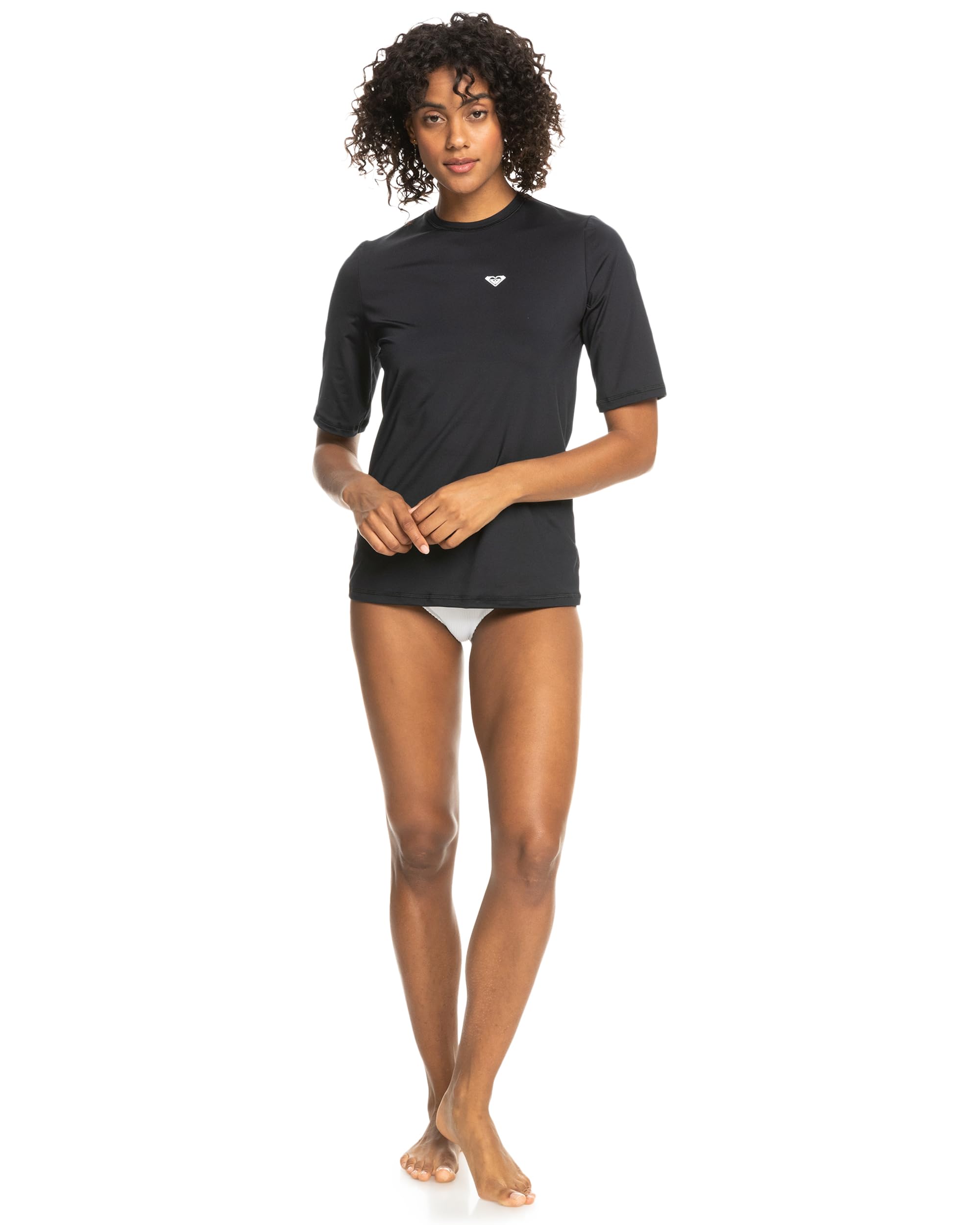 Roxy Enjoy Waves Short Sleeve Loose Fit Rashguard Camisa de protección de Sarpullido para Mujer
