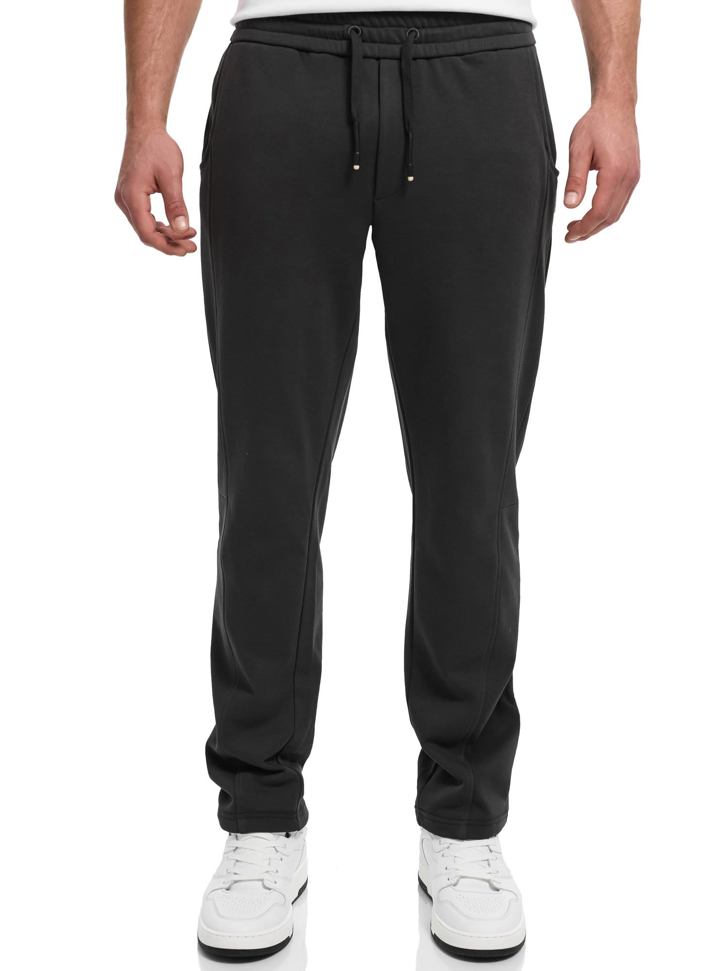 Indicode Pantalones de chándal INJumpy para hombre con pierna barril | Pantalones de chándal con cordón y bolsillos para hombres