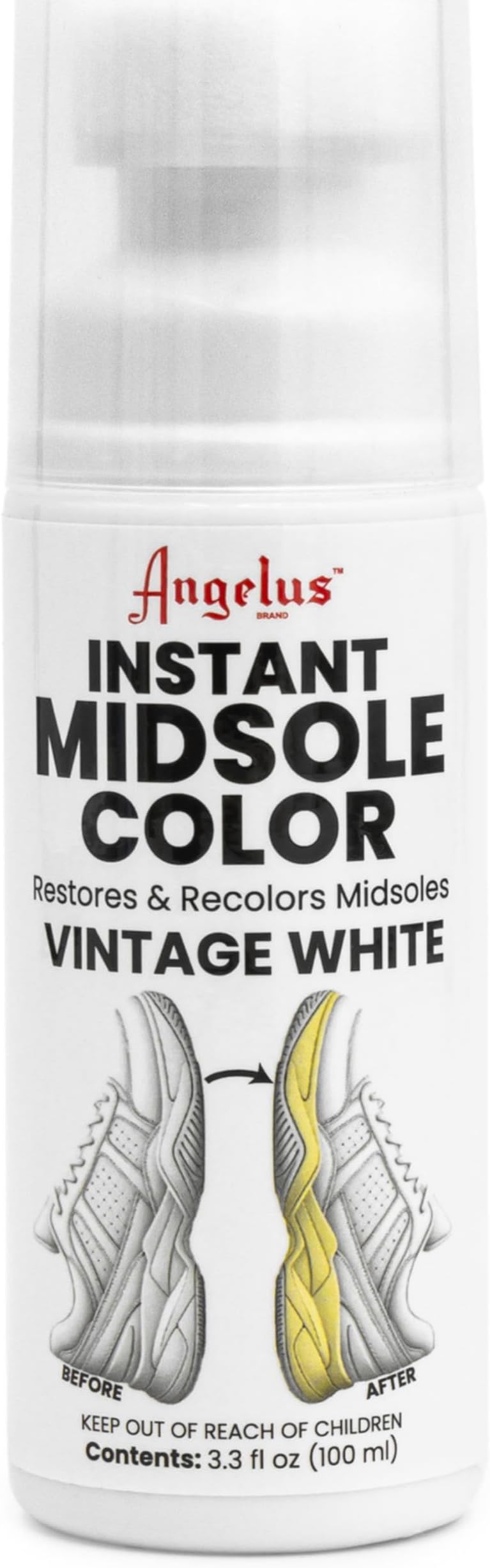 Instant Sneaker Midsole Cleaner and Restorer 3.3oz (100mL) (Vintage White)