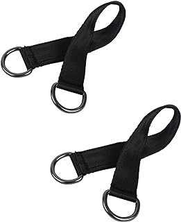 THJJSS Tree Swing Straps Hanging Kit,Short Strap Sling 2Pcs 9.84inches Heavy Duty Hanging Straps(Holds 440lbs) Hammock Straps for Swing,Hammocks Hangers,Seat,Yoga,Sandbags,Pulley System,Home Gym