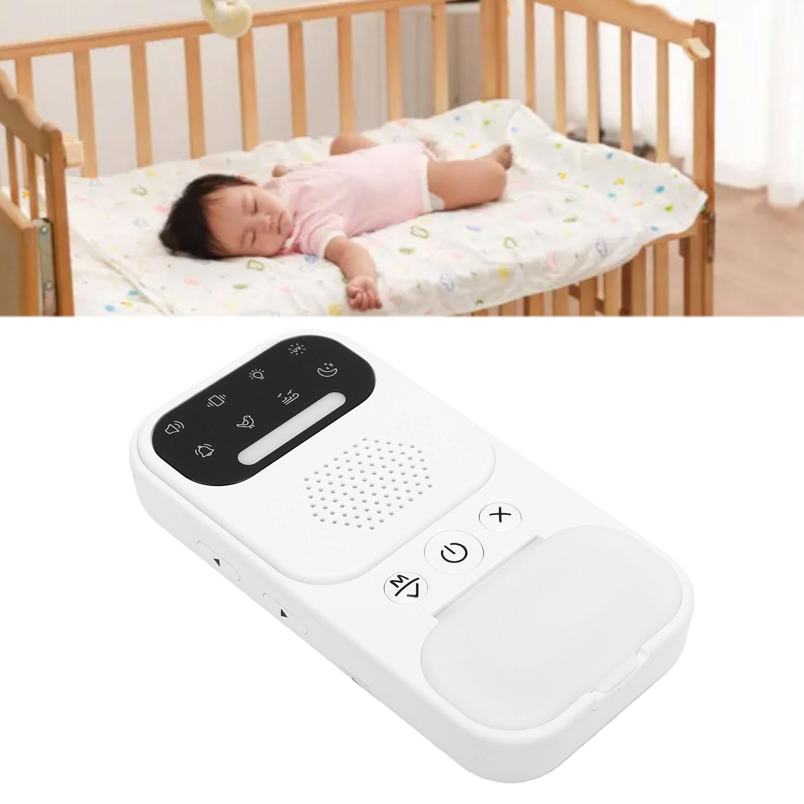 Haofy Weißes Rauschgerät für das Kinderzimmer, Baby-Soundgerät mit Intelligenten Klanganpassungen, Intelligenter Alarm, Tragbare 4,5 X 2,4 Zoll Große Einschlafhilfe für Reisen Im Kleinkinderzimmer