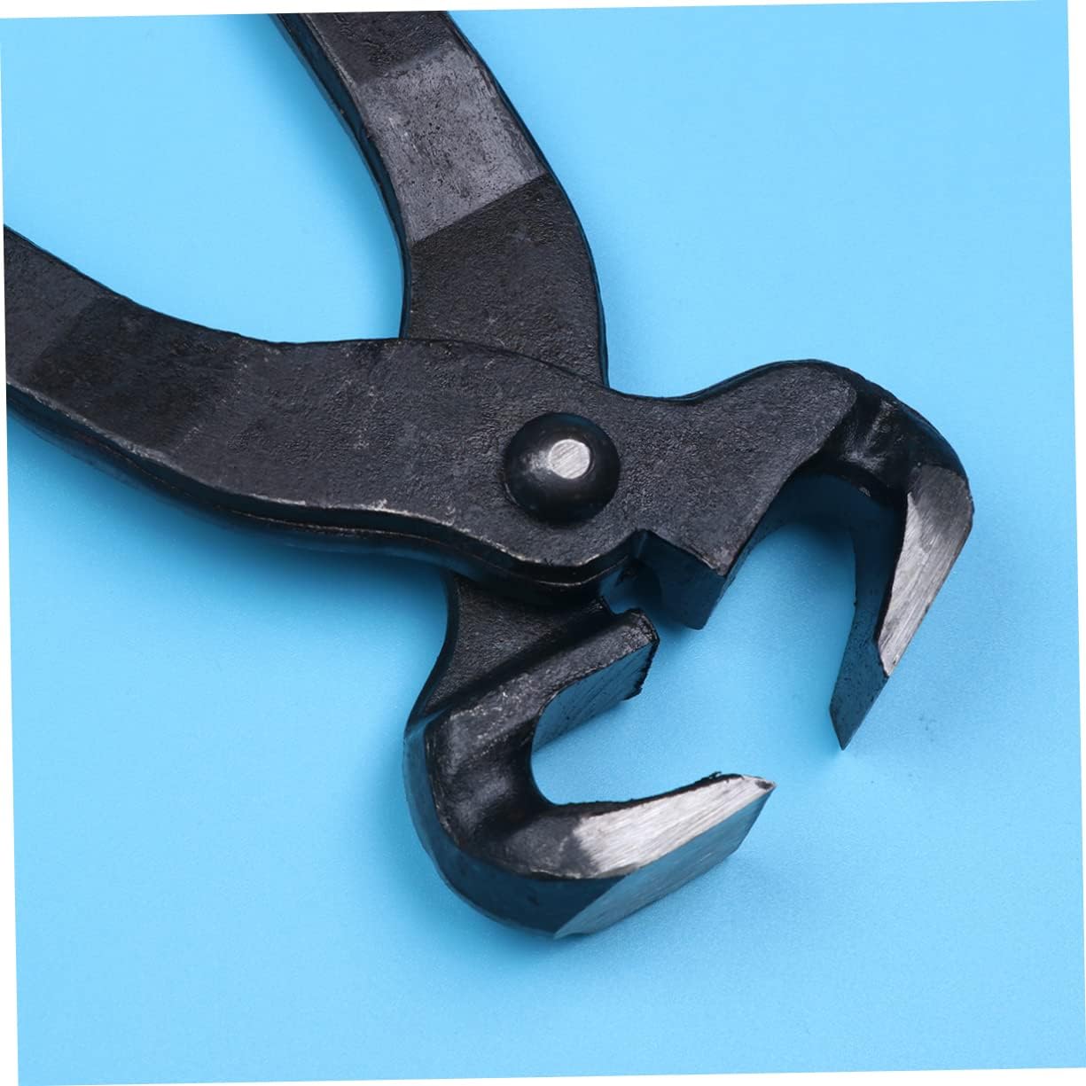 POPETPOP 16-Inch Steel Horseshoe Pliers Heavy Duty Clamping Tool for Hoof Trimming and Shoeing for Cattle Goats and Sheep