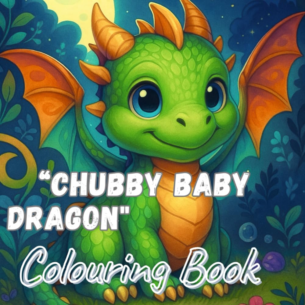 “Chubby Baby Dragon Coloring Book”: “Adorable Fantasy Dragon to Color for Relaxation, Fun & Creative Stress Relief” (Baby Dragons Adventures Series)