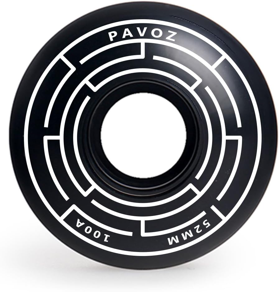 Pavoz Pro Skateboard Wheels 52mm 100A Colorful