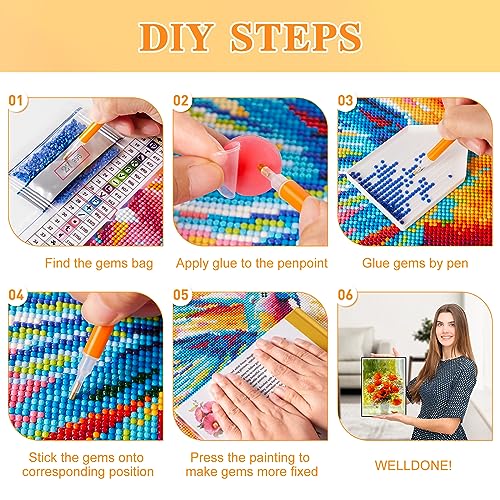 Diamondouble Diamond Painting Kits For Adults, Diamond Art For Kids With Diamond Painting Accessories And Tools, 12" X 16" #TOP4