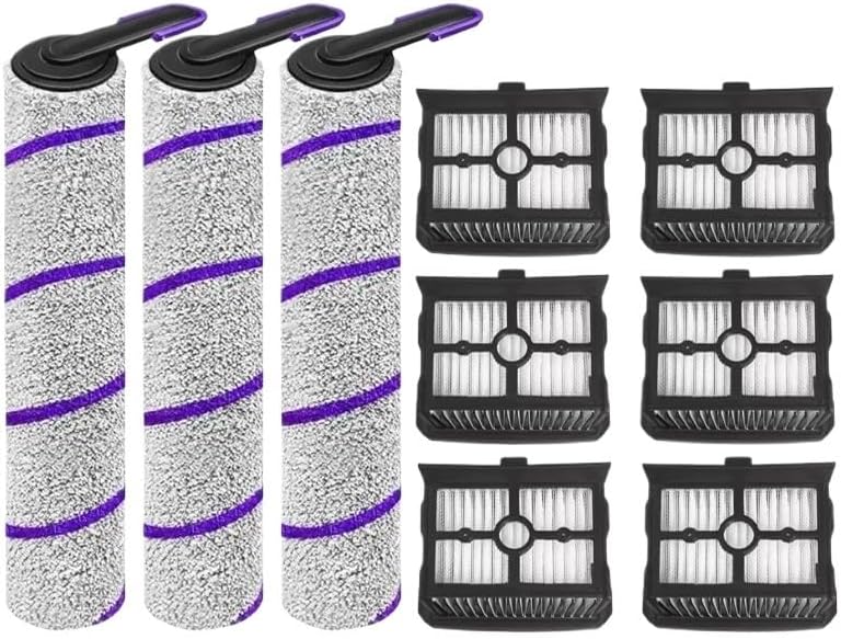 Compatible For Narwal S20 Pro, Compatible For Rowenta X-Clean 10， Vacuum Mop Accessories Roller Brush Filter Replacement Parts(C)