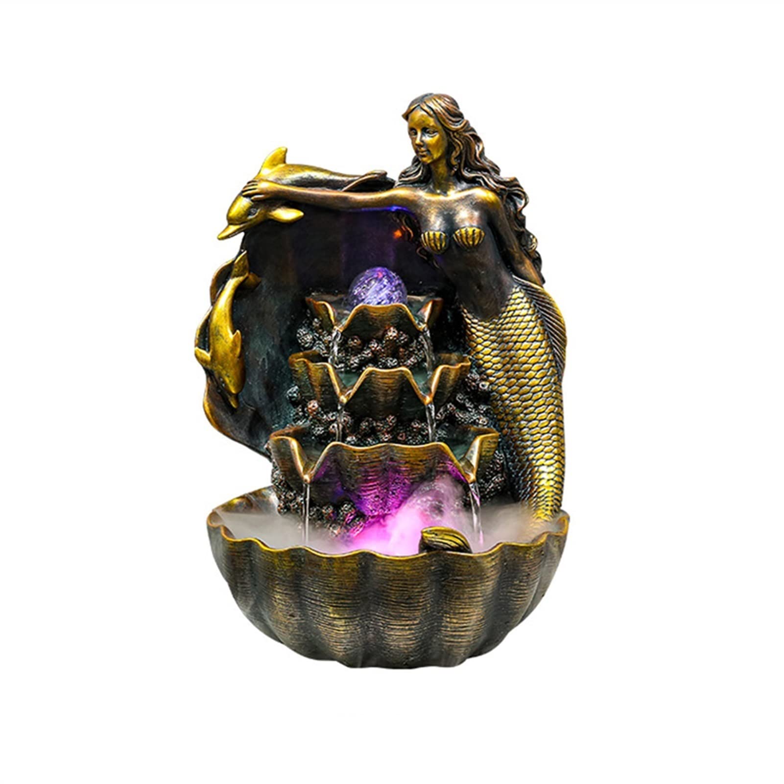 Fountain creative decoration sirène intérieure zen pour table et bureau - 4