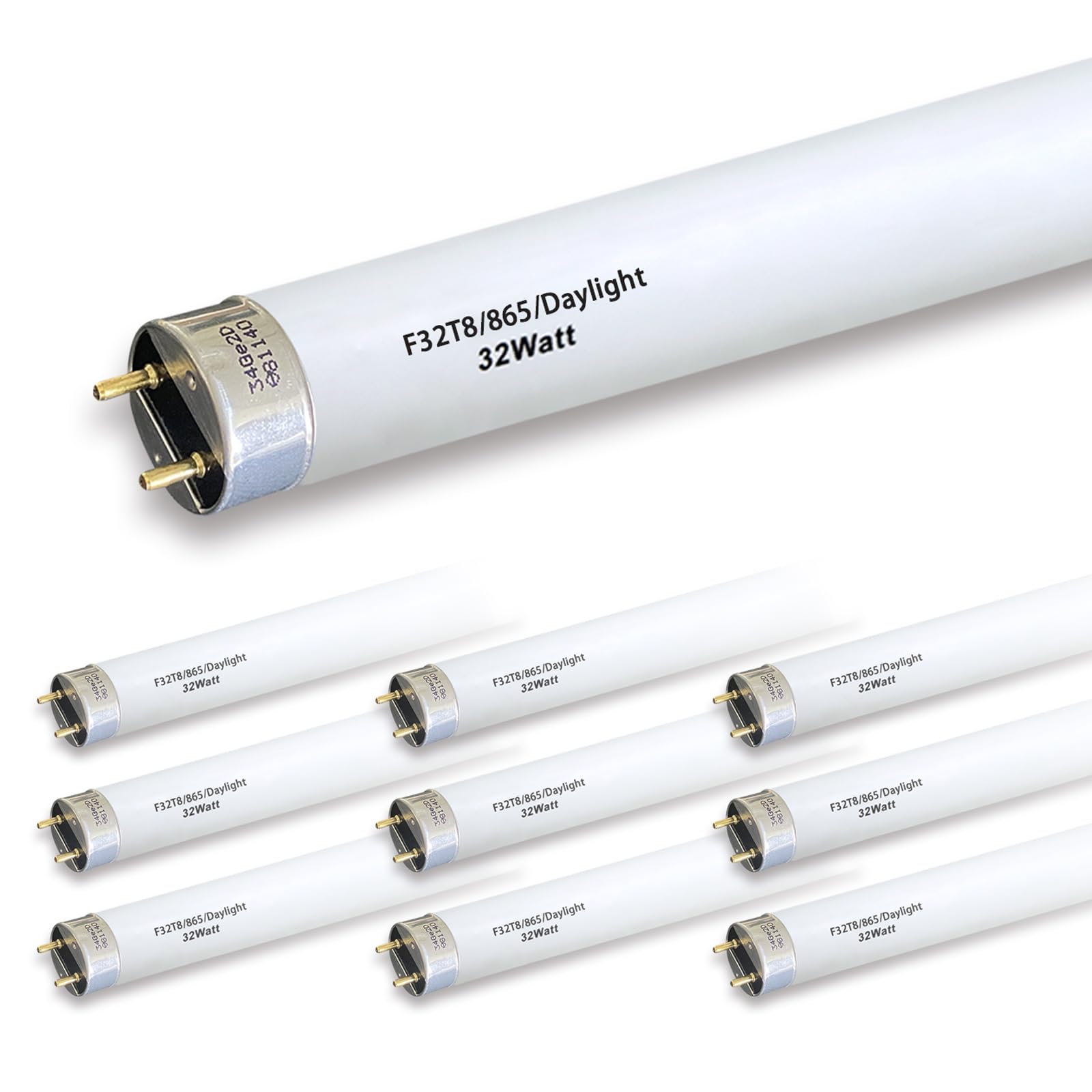 Valoisa F32T8/865 32W 48 Inch T8 Fluorescent Tube Light Bulb, 4