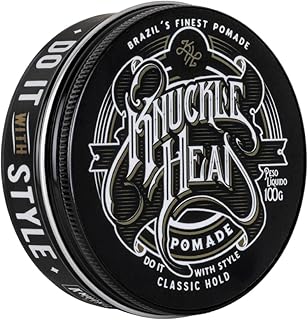 Pomada Classic Knucklehead - Fixação Forte com Acabamento Shine (Molhado) | Cera Modeladora de Cabelo | Produto de Alto Padrão | Longa Duração e Sem Resíduos - 100g