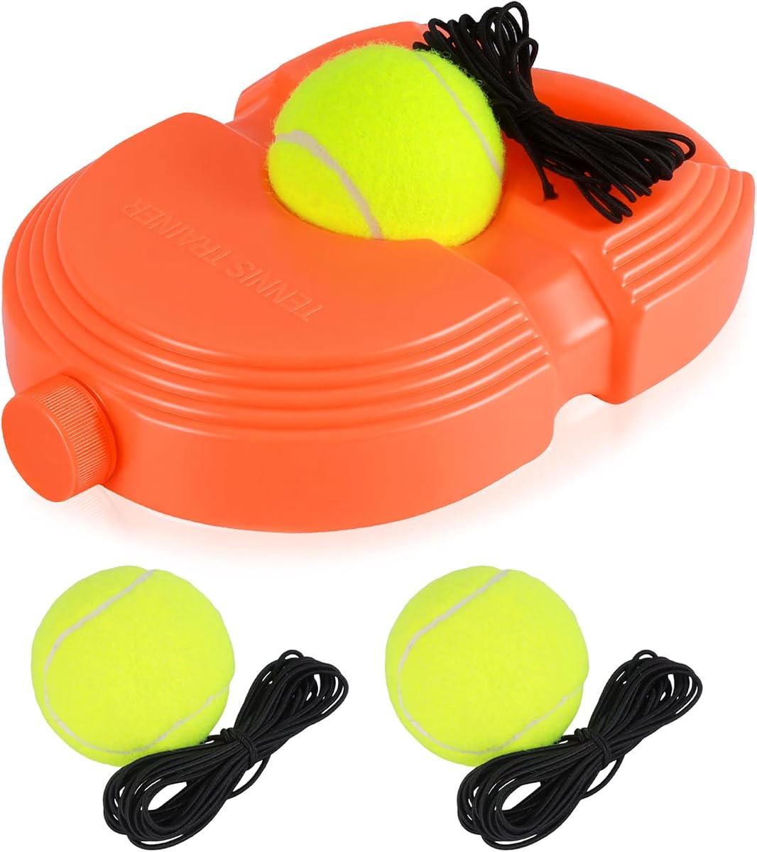 Solo Tennis Trainer Rebote con 3 Pelotas de Cuerda, Pelota de Rebote de práctica Solo para Adultos, Equipo de Entrenamiento de Tenis portátil para Principiantes Ejercicio Deportivo, Kit de rebote de Tenis.