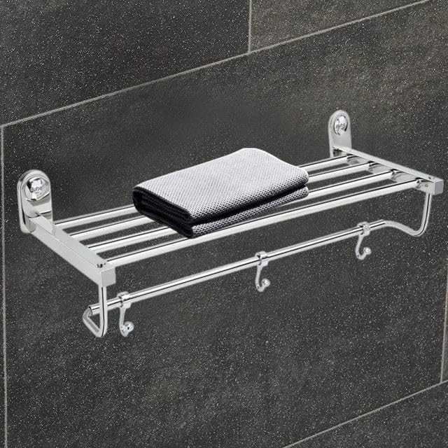 Image of Ruhe Moon Towel Rack Premium Stainless Steel | Towel Cloth Rack /Holder /Stand /Shelf Accessories for Bathroom and Kitchen | 24 Inches