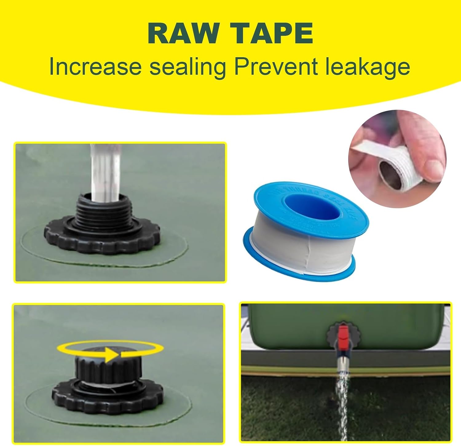 Water Storage Containers Long Term, Water Bob Bath Tub Water Storage with Handles and Valves, Water Tank for Drought Resistance, Garden Watering, Emergency Water Storage