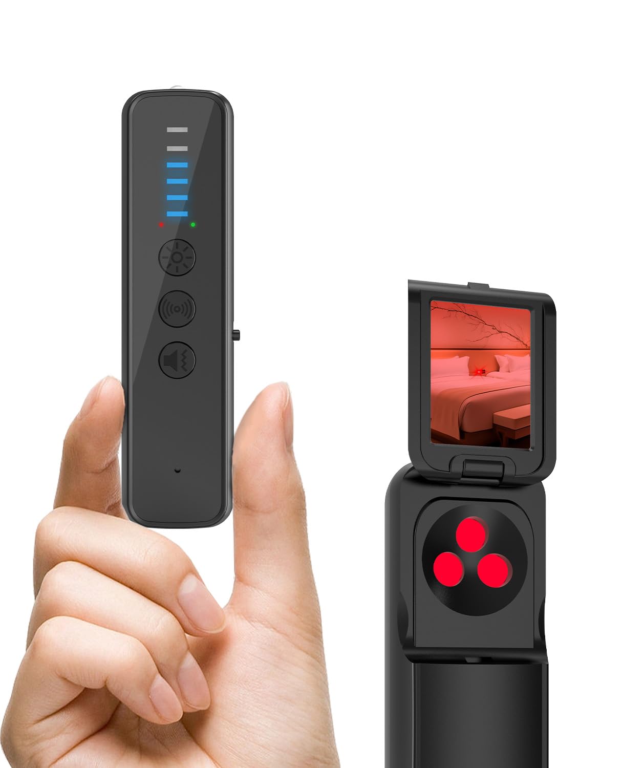 Upgraded Hidden Camera Detector AI-Powered Anti-Spy Device Bug GPS Tracker RF Detector Portable Spy Camera Finder for Hotels
