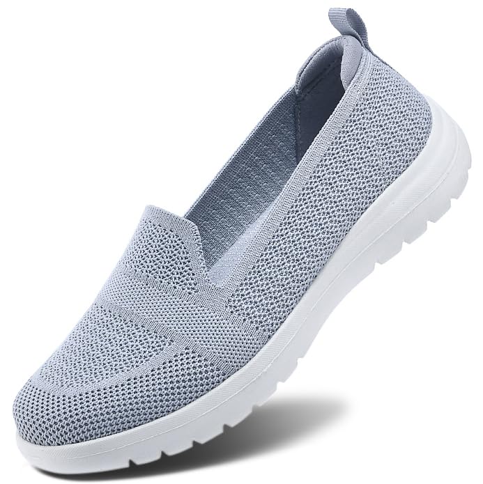 buyrew Loafers for Women Comfort Slip On Walking Shoes Knit Dressy Comfortable Business Casual Work Flats-picture-38