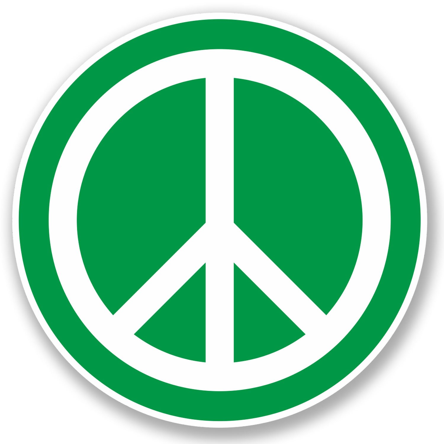 Destinationvinyl Multi 2 X 10Cm Peace Vinyl Sticker Symbol Hippy Camper Van Badge Green Surf #5612 (10Cm X 10Cm)