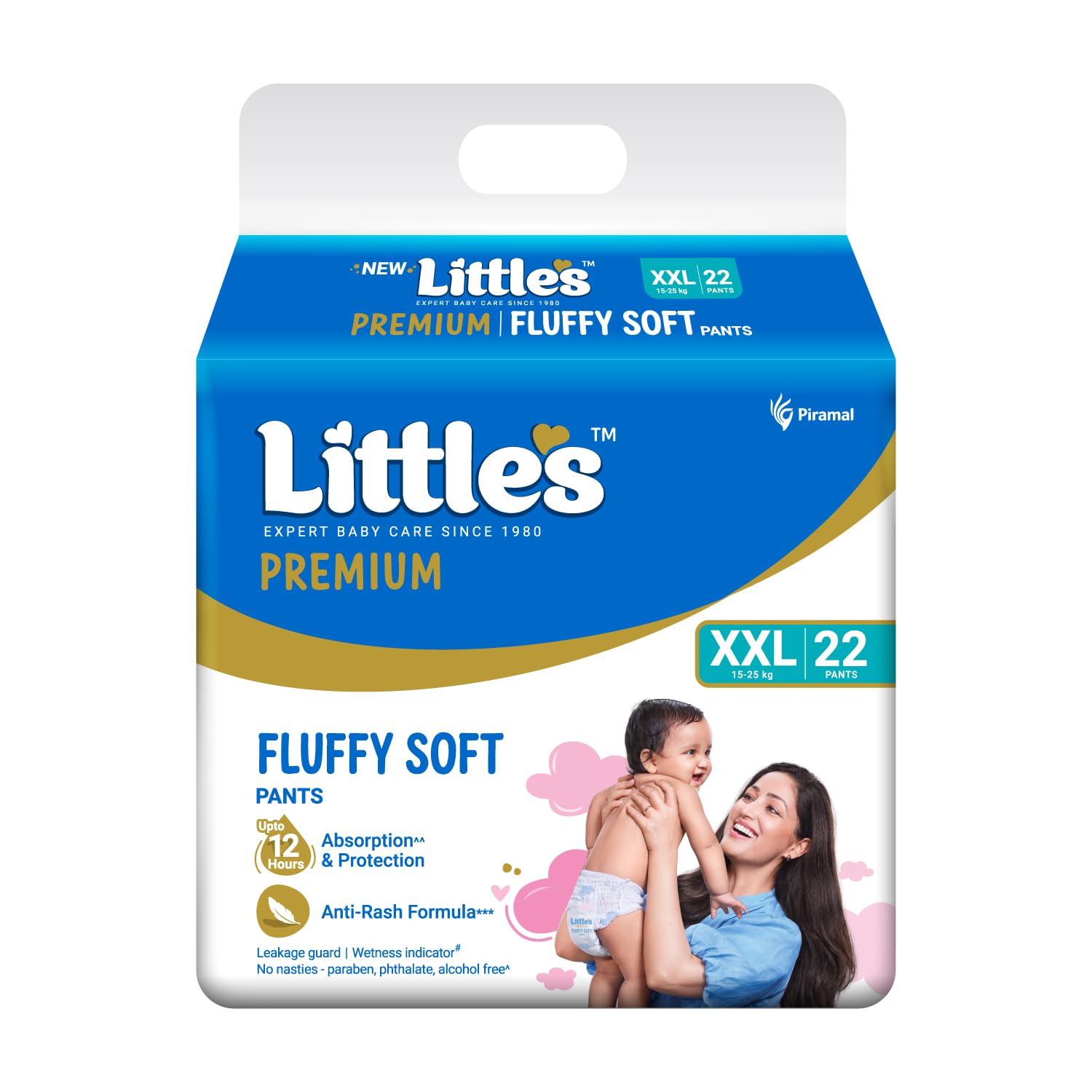 Little's Baby Diapers XXL Size | Pants Style | 15-25 kg | 22 Count - Pack of 1 | CottonSoft Baby Diaper with Leakage Guard, Wetness Indicator & 12 Hours Absorption-picture-10