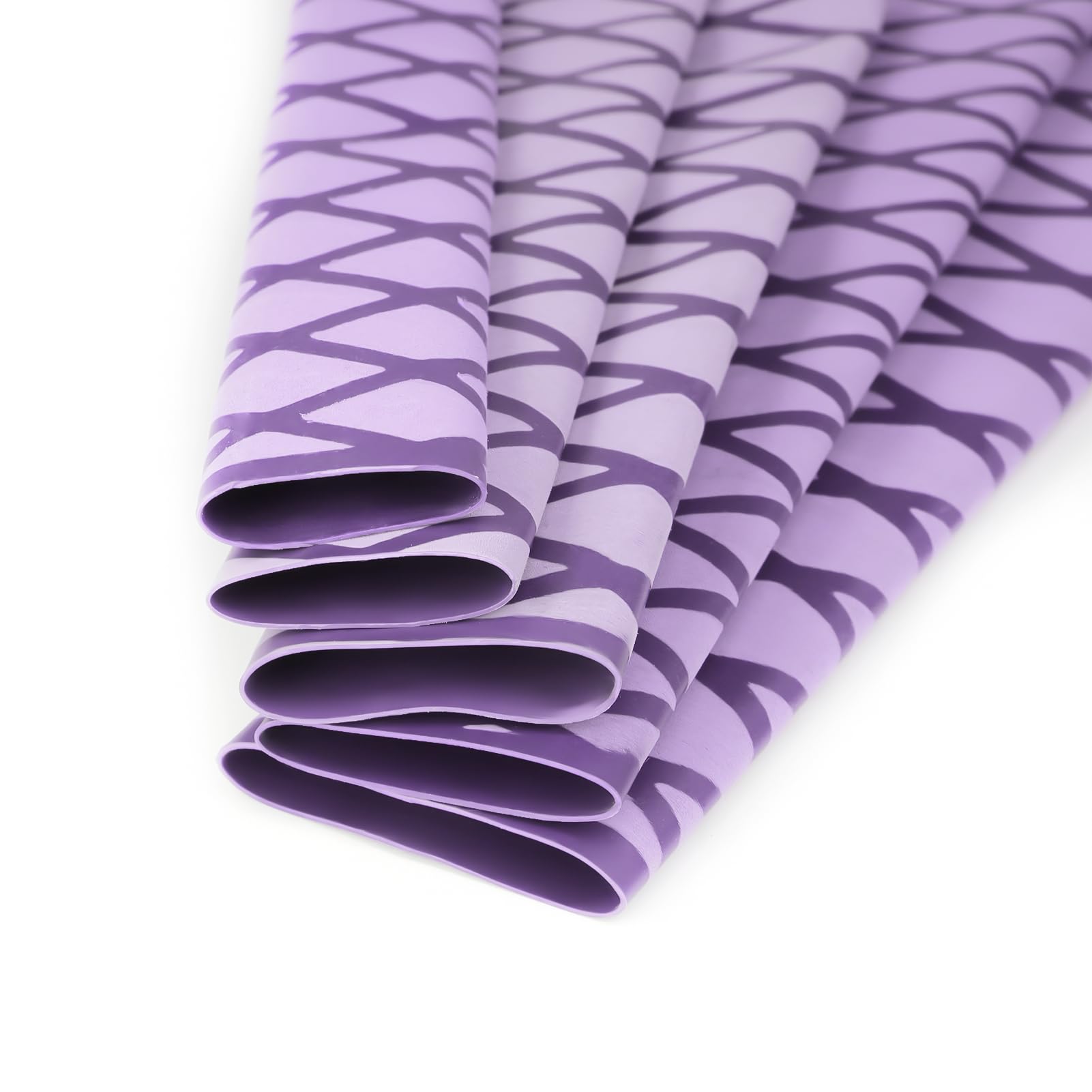 Mango de caña de pescar, tubo termorretráctil, antideslizante, aislado, manga de abrasión, longitud: 39 pulgadas, diámetro: 25/32 pulgadas (morado)
