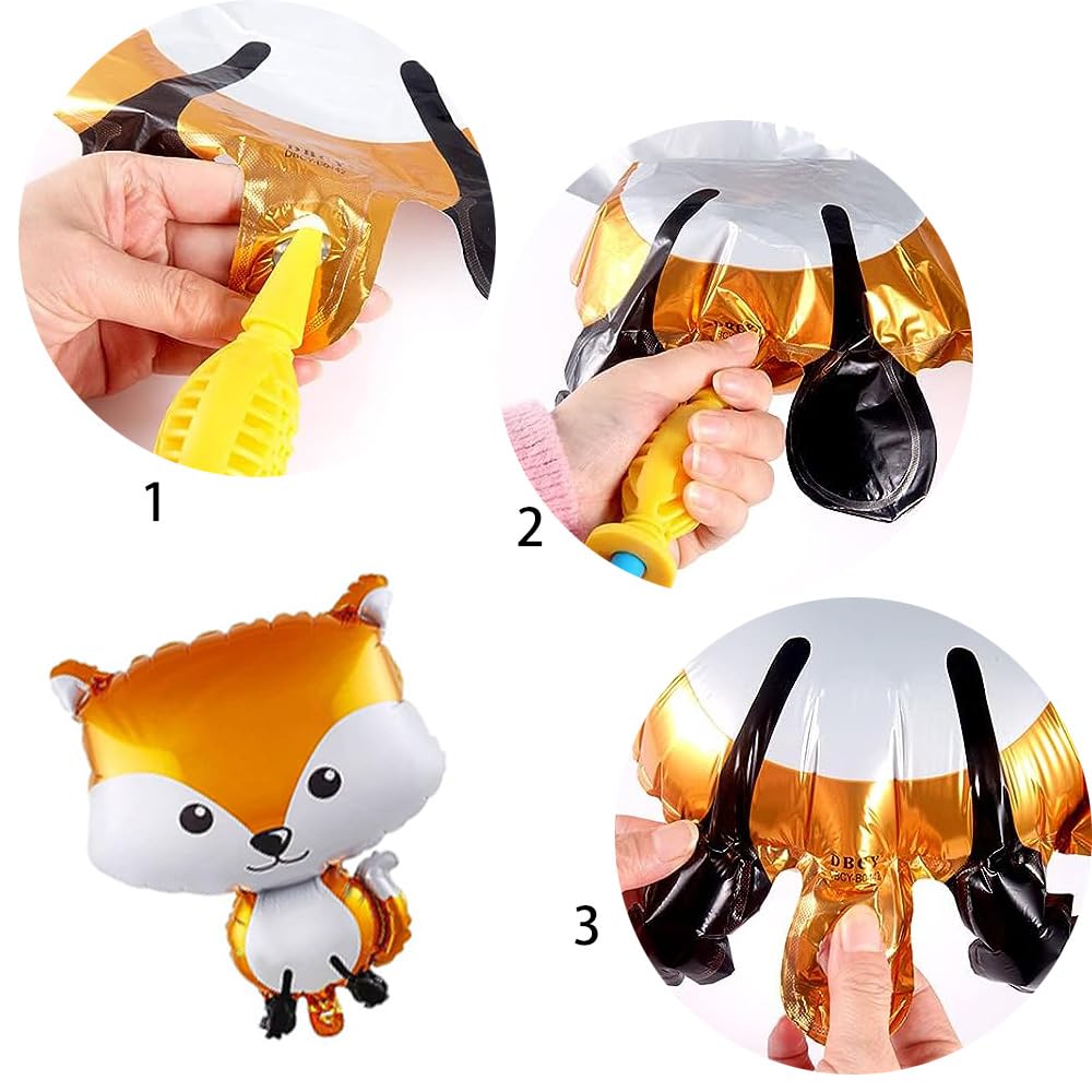 5 Stück Lion Folienballons - Tierballons Für Geburtstag & Partys