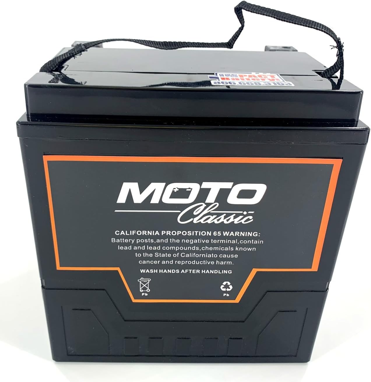 MotoClassic YIX30L 12V 34Ah 420CCA Sealed AGM High Performance Replacement Battery - YIX30L Battery Replaces YIX30L-BS, 66010-97, ETX30L, YUAM6230X, YB30L-B for ATV/Motorcycle