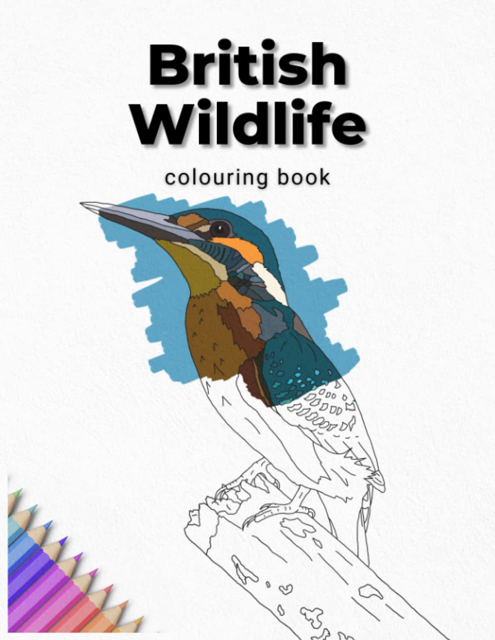 A Colouring Book of British Wildlife: A Premium Adult Colouring Book